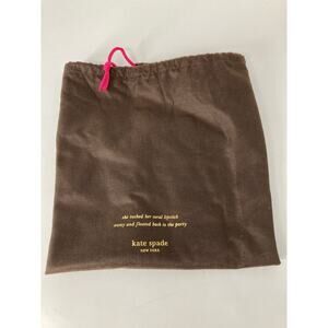 KATE SPADE LARGE BROWN DUST BAG